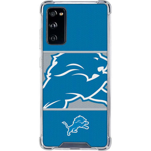 NFL Detroit Lions Zone Block Galaxy S20 FE Clear Case